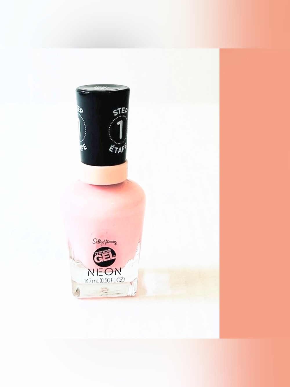 ⭐️5 For 25⭐️ Sally Hansen Neons Collection Miracle Gel Nail Polish Peach Please